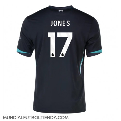 Camiseta Liverpool Curtis Jones #17 Segunda Equipación Replica 2024-25 mangas cortas